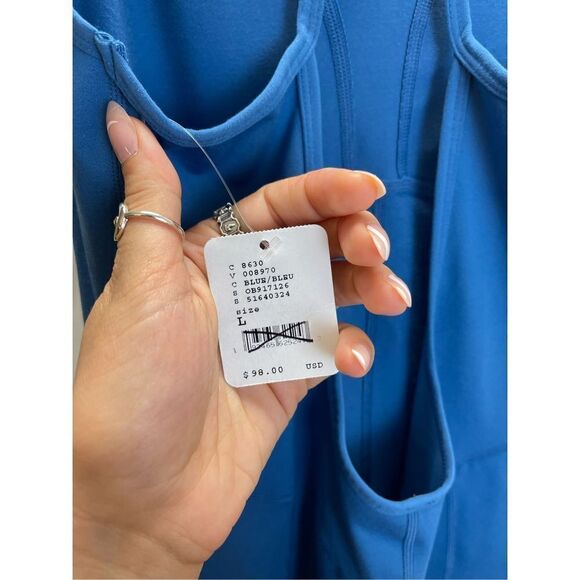 🆕Free People Movement- Onesie Ashford Side to Side Blue Peacock 🦚 - Picture 4 of 7